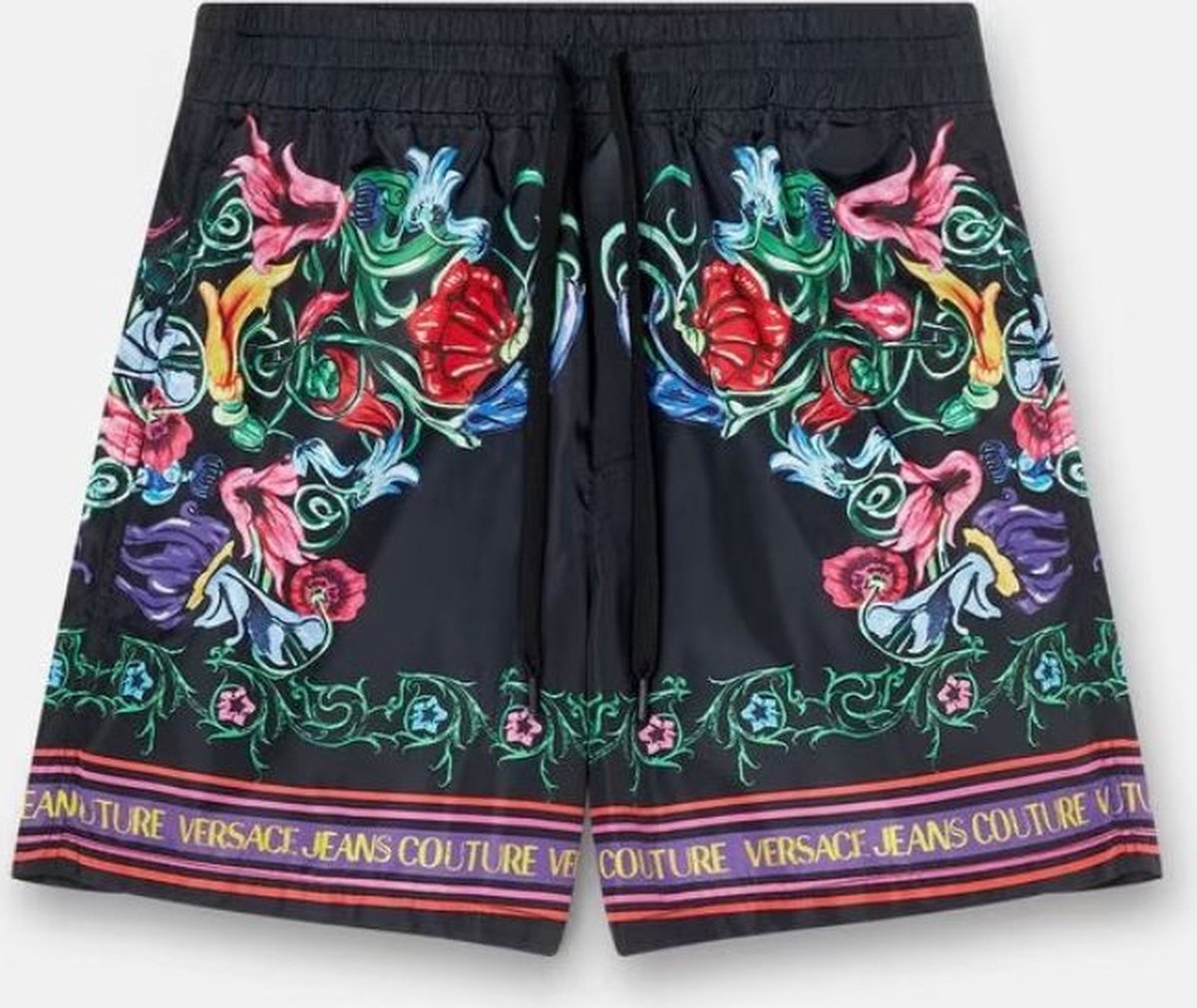 Versace Jeans Couture Garden Placed Shorts Black/Multicolor