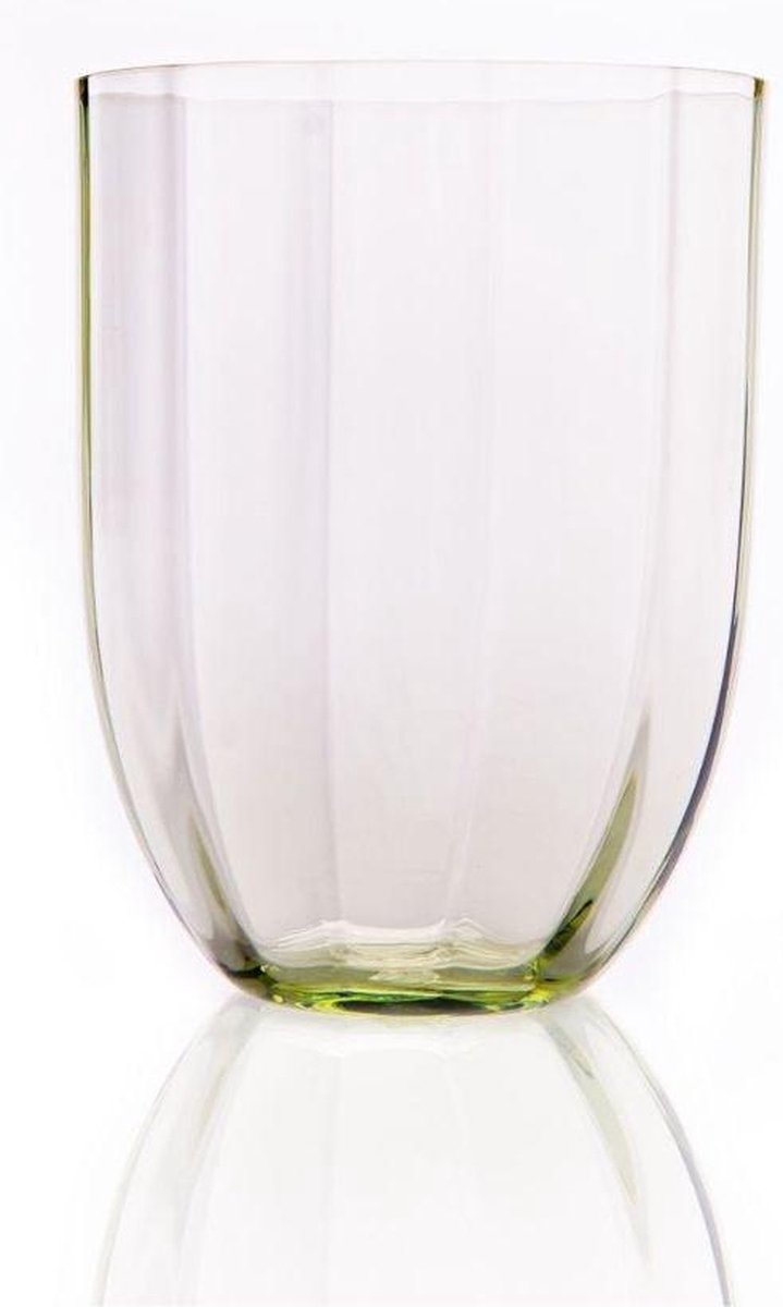 Anna von Lipa - Waterglas Straight Olive Green (set van 6) - Waterglazen