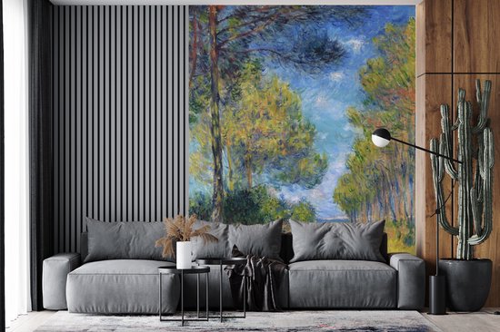 Papier peint - Papier peint photo Chemin à Varengeville - Peinture de Claude Monet - Largeur 210 cm x hauteur 260 cm