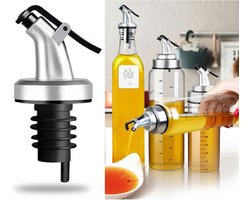 Schenker 5 stuks - de punt van de stop van de oliefles - Olijfolie Dispenser - Azijn | Olie | Wijn - Lekvrij - Schenkdop voor wijn fles of cocktail - Rubberen afsluitring