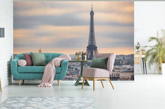 Vue aérienne de la Tour Eiffel à Paris 420x280 cm