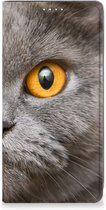 Book Case Geschikt voor Samsung Galaxy S23 Telefoon Hoesje Britse Korthaar