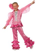 Wilbers & Wilbers - Jaren 80 & 90 Kostuum - Zweedse Mamma Mia Kinderen - Meisje - Roze - Maat 128 - Carnavalskleding - Verkleedkleding