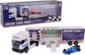 Race Team Vrachtwagen met Die-cast Raceauto