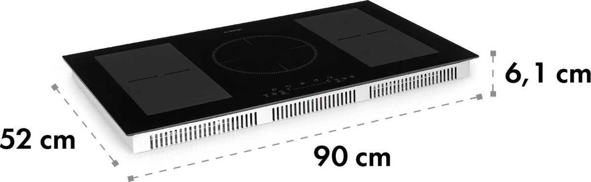 Delicatessa 90 flex inbouw kookplaat inductie 5 zones 7000W Autark