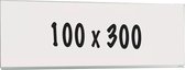 Whiteboard Deluxe - Geëmailleerd staal - Enkelzijdig bord - Weekplanner - Maandplanner - Jaarplanner - Magnetisch - Wit - 100x300cm