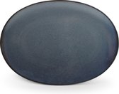 CIRRO plat bord ovaal 30 cm Dark blue (set/4)
