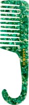 Green Shimmer Wide Tooth Comb - Shower Comb - extra brede tanden - Limited Edition