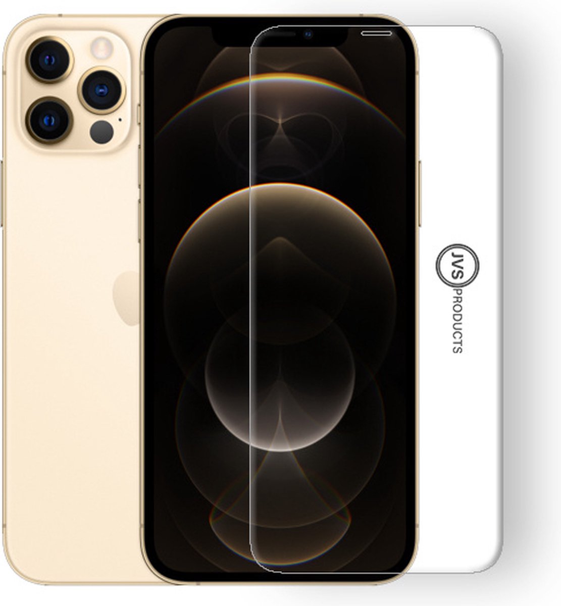 Screenprotector geschikt voor iPhone 12 Pro Max - Tempered Glass - Beschermglas - Glas - Transparant