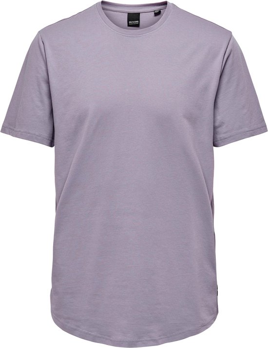Only & Sons T-shirt Onsmatt Longy Ss Tee Noos 22002973 Purple Ash Mannen Maat - XL