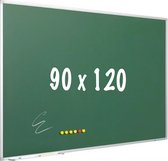 Krijtbord PRO - Magnetisch - Schoolbord - Eenvoudige montage - Geëmailleerd staal - Groen - 90x120cm