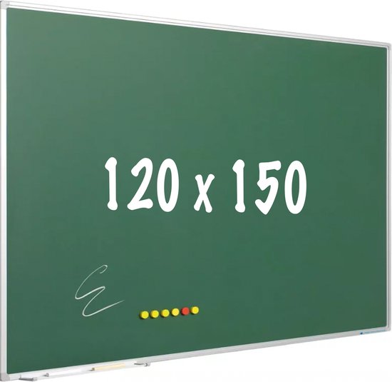 Krijtbord PRO - Magnetisch - Schoolbord - Eenvoudige montage - staal | bol.com