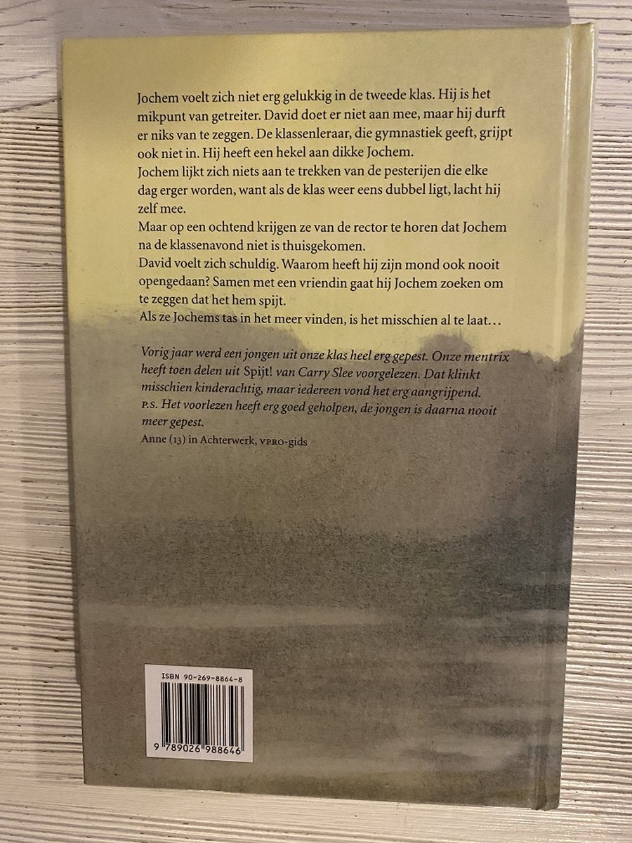 Spijt - back cover