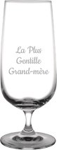Bierglas op voet gegraveerd - 41cl - La Plus Gentille Grand-mère
