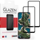 2-pack BMAX geschikt voor Motorola Nokia X20 Screenprotector - Full Cover - Gehard glas - Tempered glas - Nokia screenprotectors 2 stuks - Telefoonglaasje - Beschermglas - Glasplaatje - Screensaver - Screen protector - Case friendly - Zwart