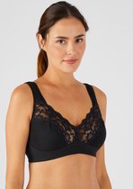 Damart - Beugelloze beha met goede ondersteuning - Dames - Zwart - 115