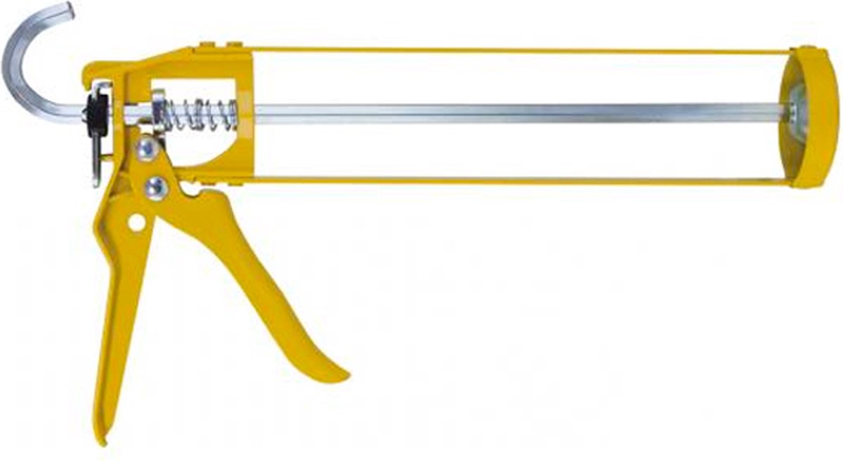 Soudal skeletpistool - Kitpistool - voor kokers tot 310 ml - Lichtgewicht en compact - Metalen afwerking - Geel