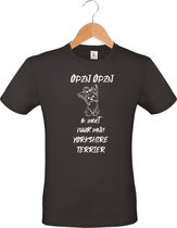 mijncadeautje - T-shirt unisex - zwart - Opzij Opzij ik moet naar mijn : Yorkshire Terrier - maat XXL