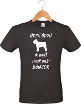 mijncadeautje - T-shirt unisex - zwart - Opzij Opzij ik moet naar mijn : Bouvier - maat L