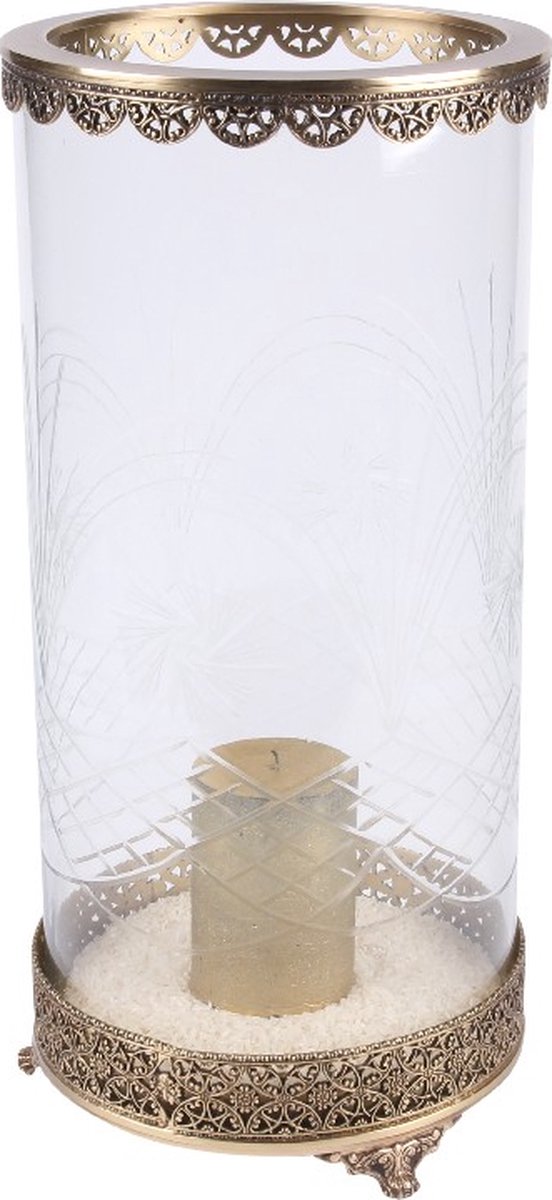 Baroque - Windlicht - Windlicht Fadida 45 cm - Gold - Messing / Glas - 45x21x21 - Brass+glass