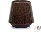 Vase Design Eden - Fidrio WILD BERRY - vase à fleurs en verre soufflé à la bouche - diamètre 17 cm, hauteur 22 cm
