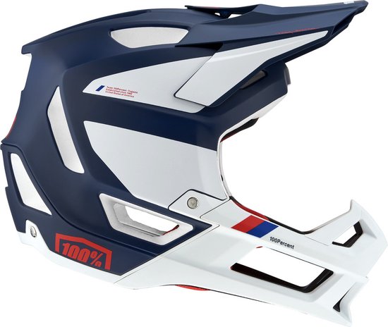 100% Helmet MTB Trajecta With Fidlock - Grijs - Geel - L