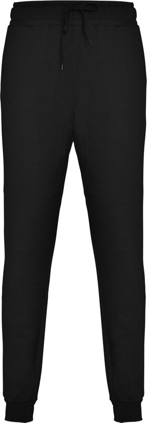 Foto: Zwarte joggingbroek met rechte snit met manchet om enkel model adelpho merk roly maat xl