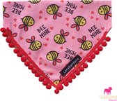 LanaBandana Dogwear | Valentijn | Hondenbandana | Slide over bandana | Will You Bee Mine maat M