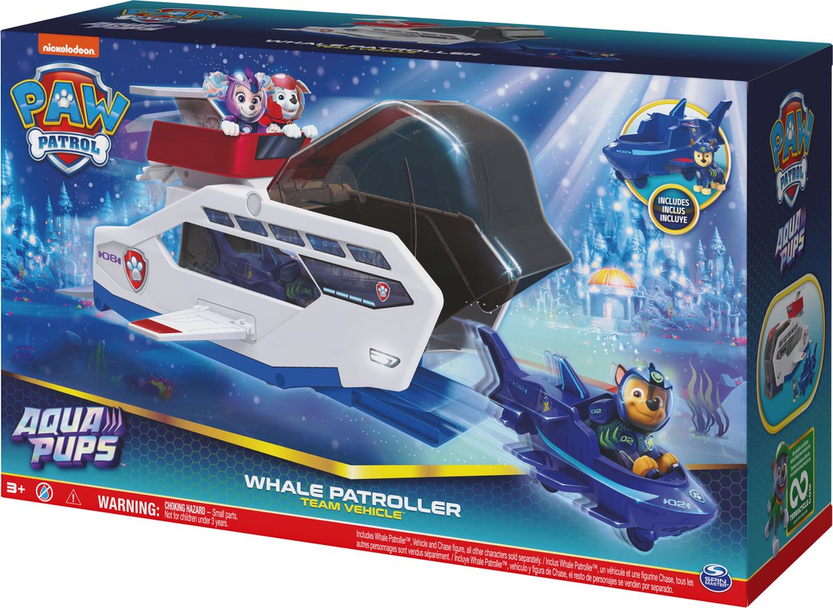 Véhicule Figurine Chase - La Pat'Patrouille Aqua Pups Spin Master