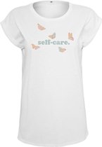Mister Tee - Self-Care Dames T-shirt - M - Wit