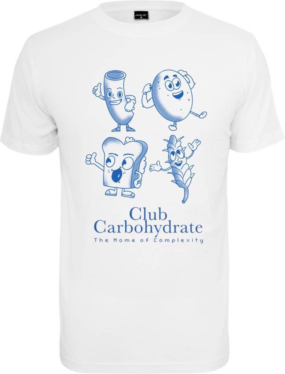 Mister Tee Club Carbohydrate Heren T-shirt S Wit