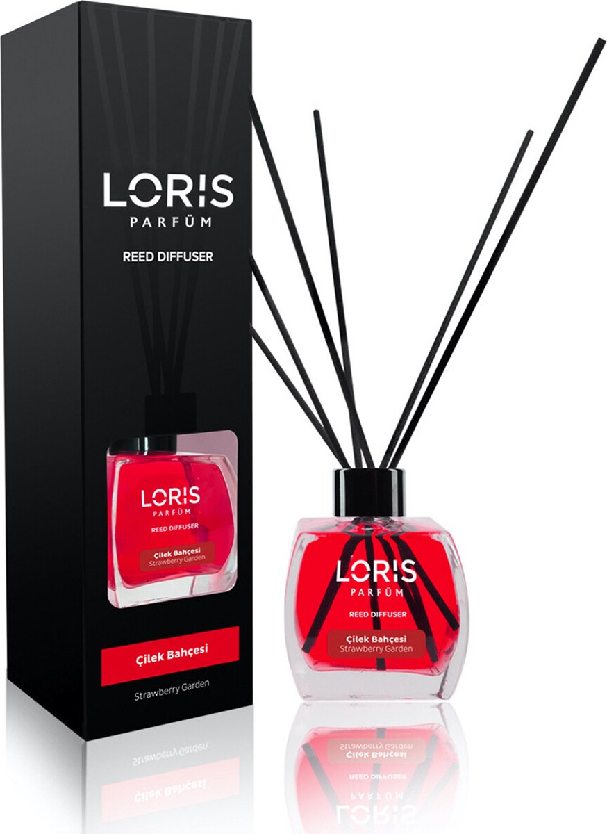 LORIS - Parfum - Geurstokjes - Huisgeur - Huisparfum - Strawberry Garden - 120ml