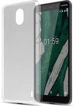 Cadorabo Hoesje geschikt voor Nokia 1 PLUS in VOLLEDIG TRANSPARANT - Beschermhoes gemaakt van flexibel TPU Silicone Case Cover