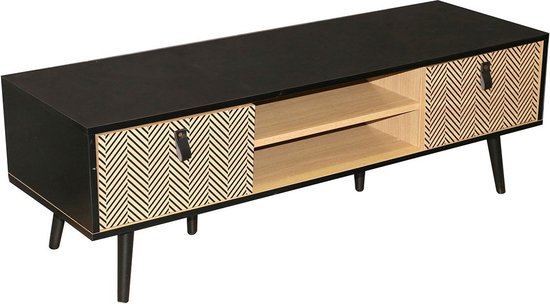 CALICOSY - 2-deurs chevron TV-meubel - Chelsea