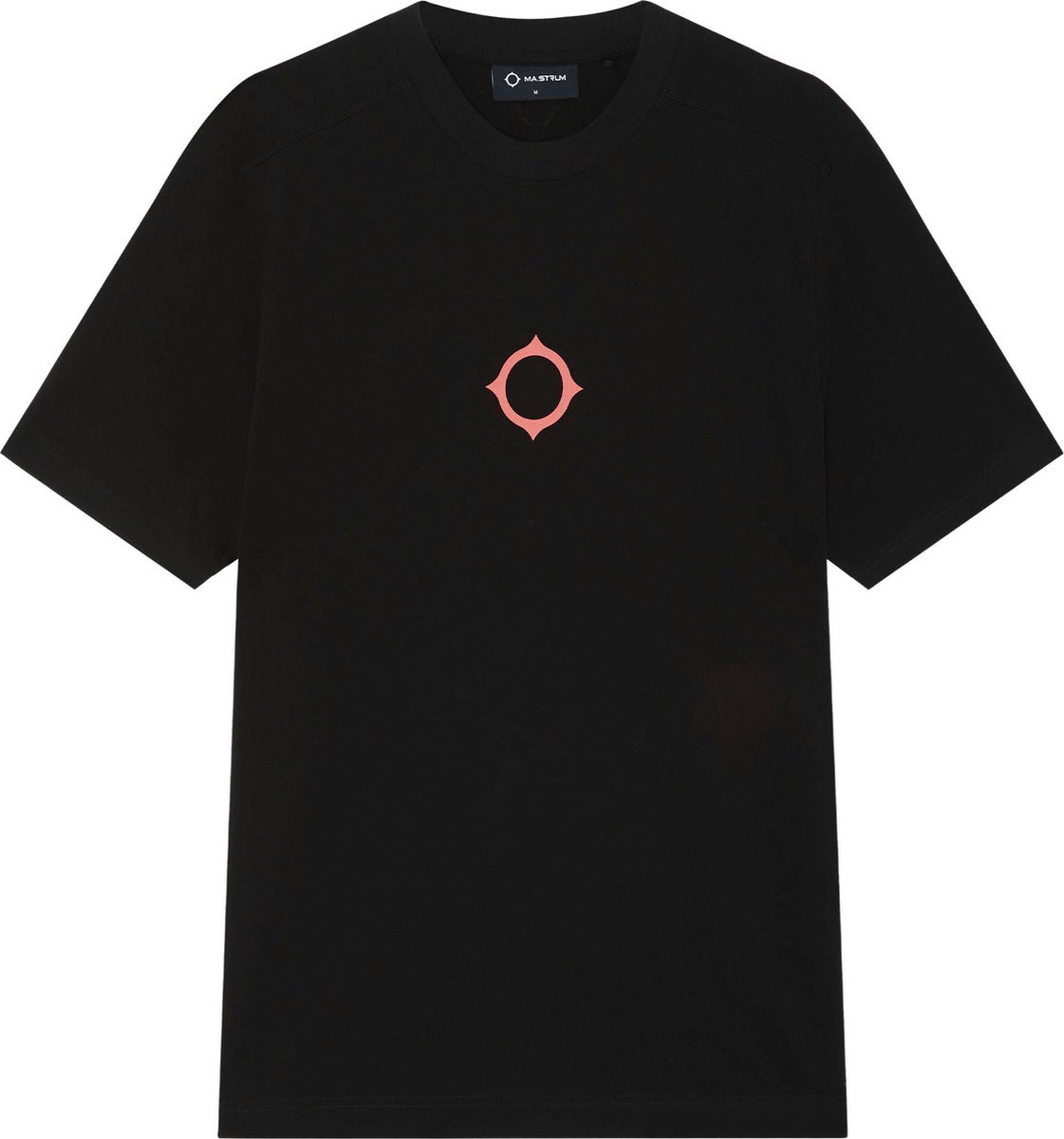Ma.Strum Heren Compass Print T-Shirt Zwart maat XL