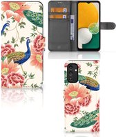 Telefoonhoesje met Pasjes geschikt voor Samsung Galaxy A14 5G Pink Peacock