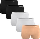 Dames boxershort 5pack in 3kleuren M/L 36-40