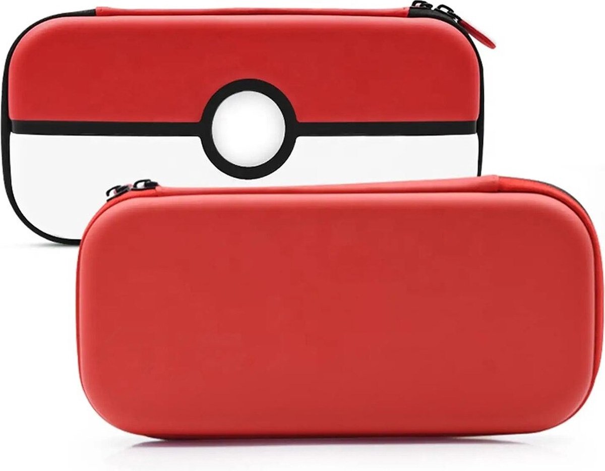 Beschermhoes voor Nintendo Switch/Switch OLED/Switch Lite - Pokéball - Switch Case - Opbergtas voor console en accessoires - Switch hoes - Hard Case - Cover - Pokémon