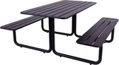 MaximaVida metalen picknicktafel Max zwart - 150 cm