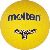 Molten Dodgeball 2, Geel, Buitenspeelbal, Rubber