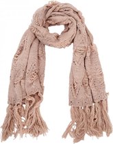 Winter scarf - Grote sjaal - Omslagdoek - Roze - Dames - kado - Valentijn