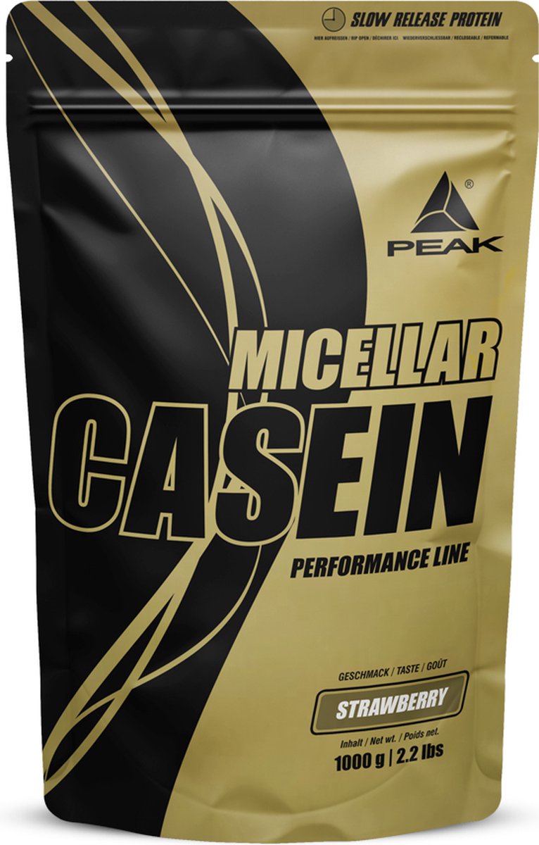 Peak Micellar Casein (900g) Strawberry - Eiwitten - Caseïne