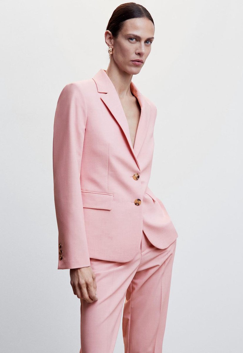 Mango Blazer Colbert Met Gepunte Revers 47063266 83 Dames Maat - 38 ...