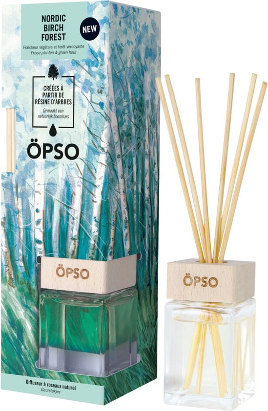 6x Öpso Geurstokjes Nordic Birch Forest 50 ml | bol