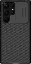 Telefoonhoesje geschikt voor Samsung Galaxy S23 Ultra - Nillkin CamShield Pro Case - Zwart