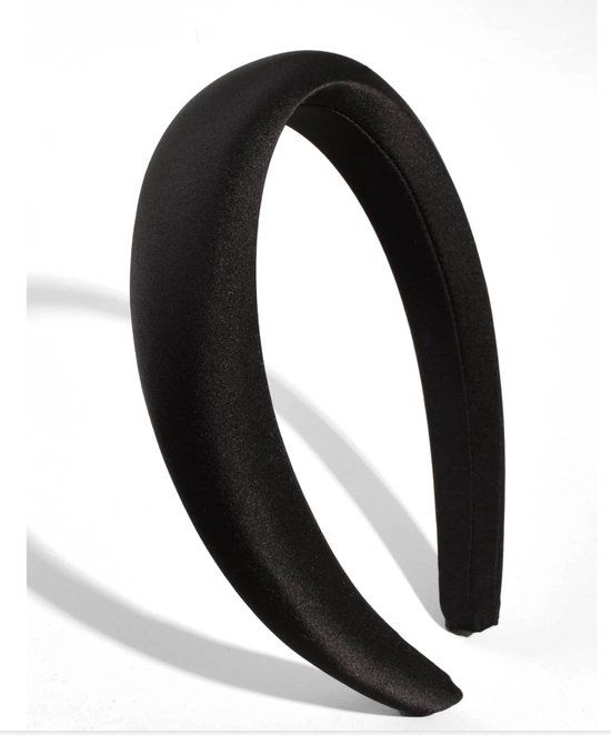 Bandeau noir - Bandeau noir - Design - Style - Fashion - Mode - Zwart lisse - Taille unique - Solide large uni