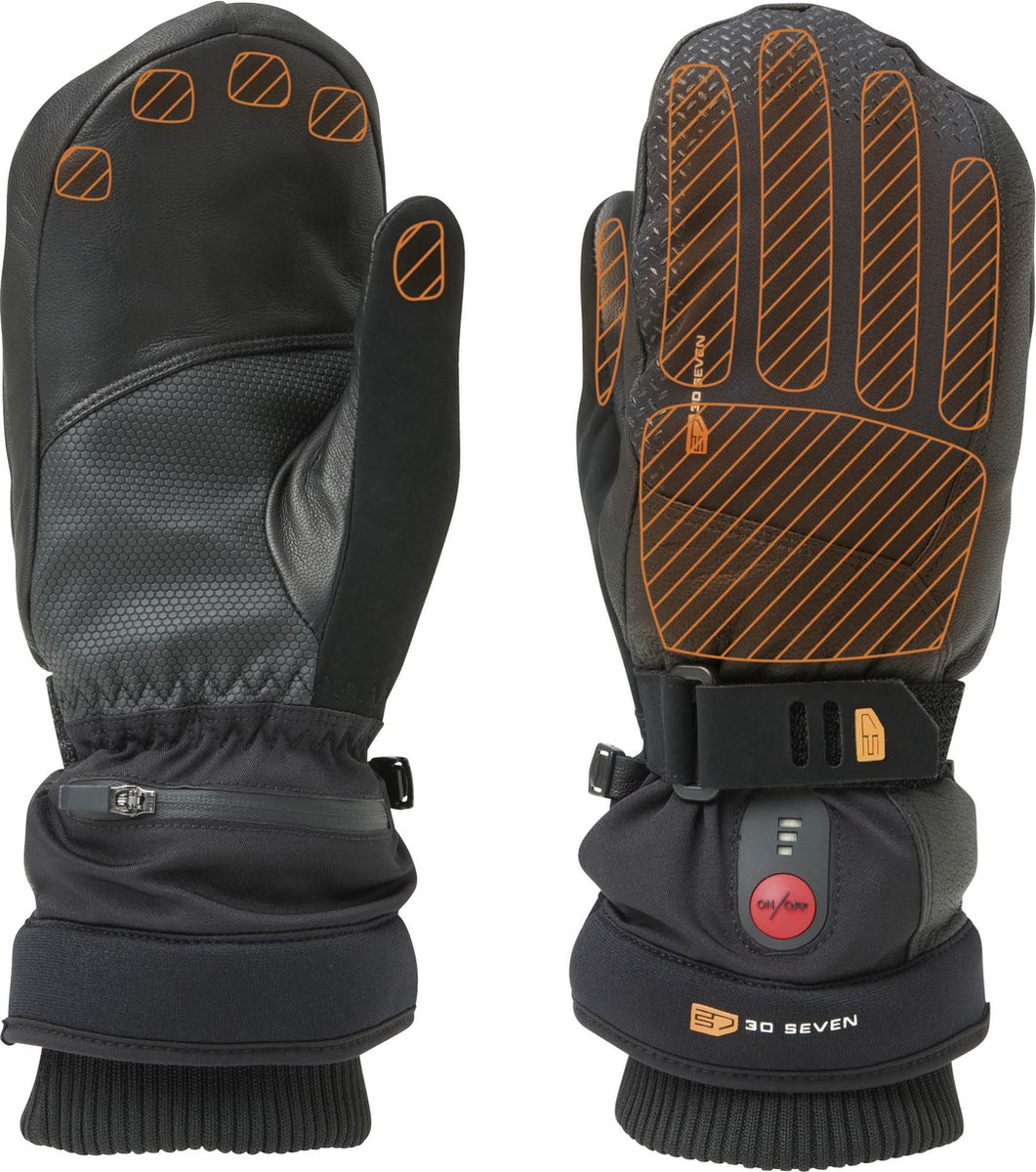 Verwarmde Wanten voor Heren en Dames, Verwarmde handschoenen met Accu - Zwart – M