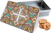 Biscuit Tin Vintage Mandala Rectangle - Boîte de rangement 20x13x5 cm