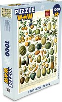 Puzzel Fruit - Eten - Design - Vintage - Adolphe Millot - Legpuzzel - Puzzel 1000 stukjes volwassenen