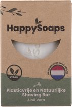 Happy Soaps -Natuurlijke - Scheerzeep - Aloe Vera - Plasticvrij - Vegan - Dierproefvrij - 80 gram